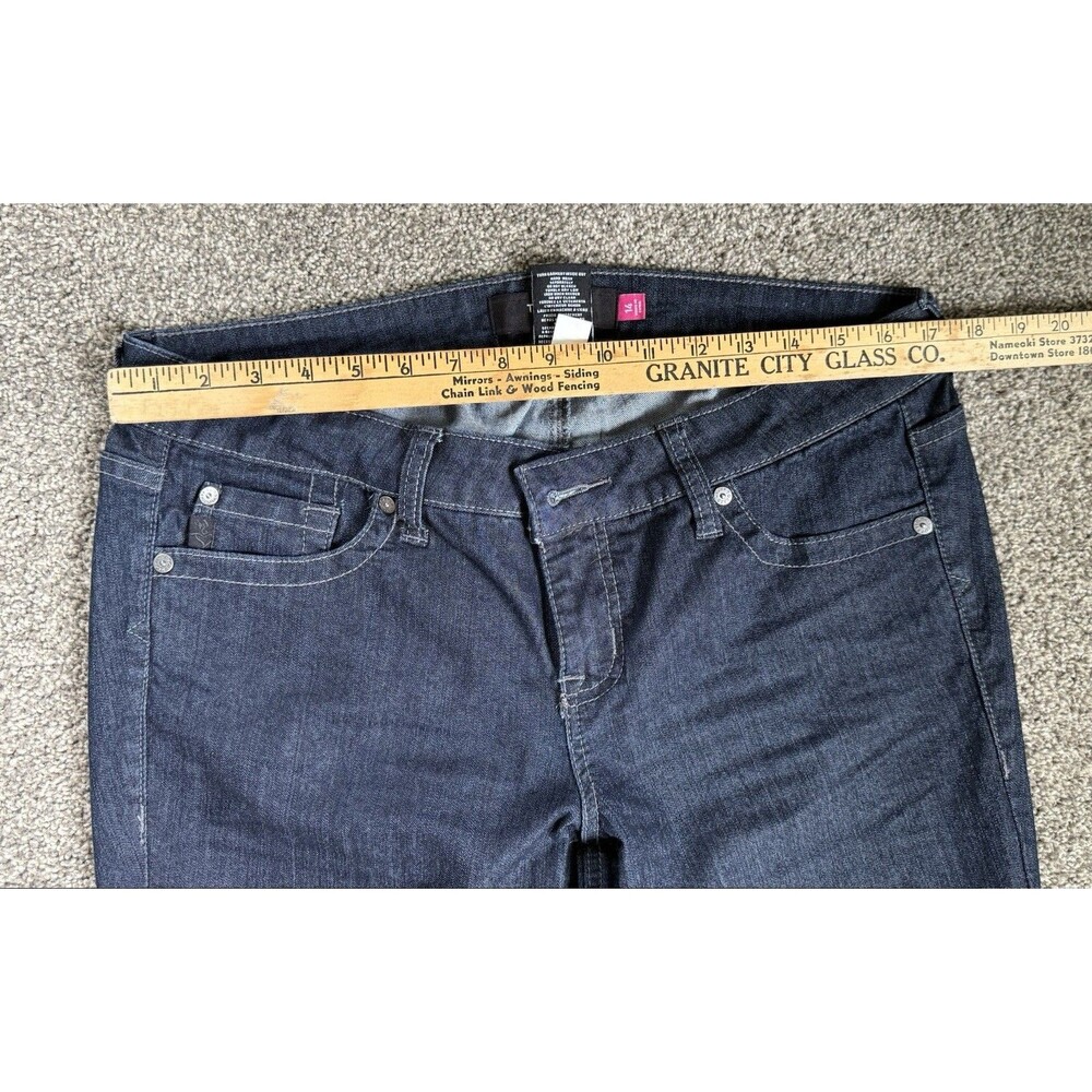 Torrid Jeans Womens 14R Dark Wash Skinny Stretch Skull Pocket Denim Goth - Picture 6 of 7